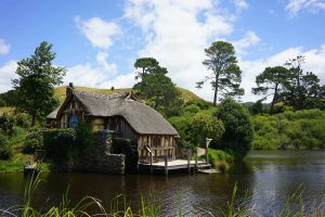 Hobbiton movie set in matamata New Zealand